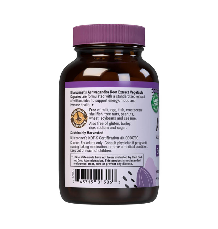 BlueBonnet Ashwagandha Root Extract, 60 Count
