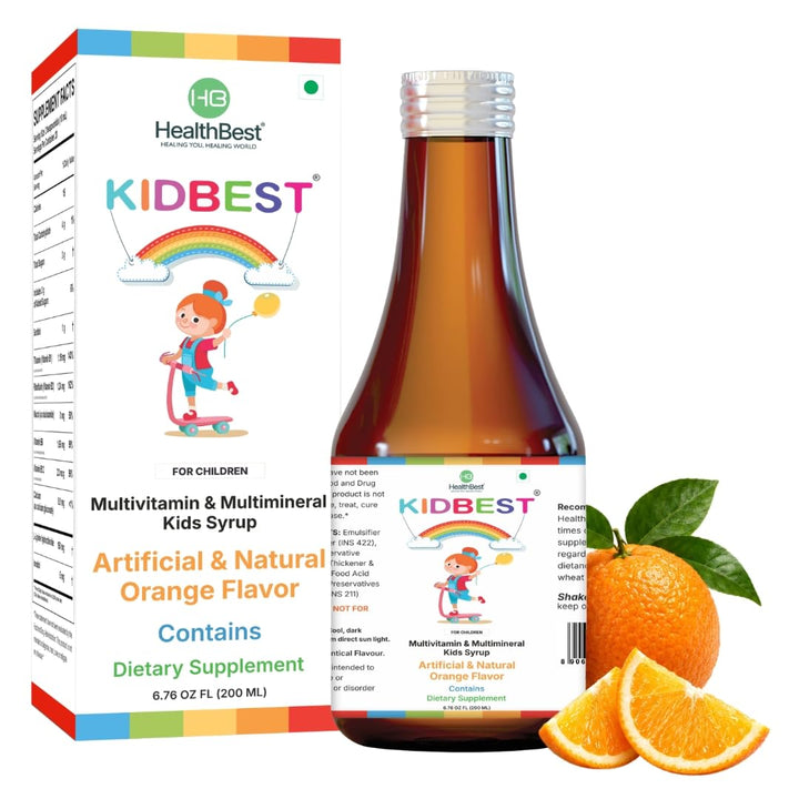 HealthBest Kidbest Multivitamin Syrup, 200 ml