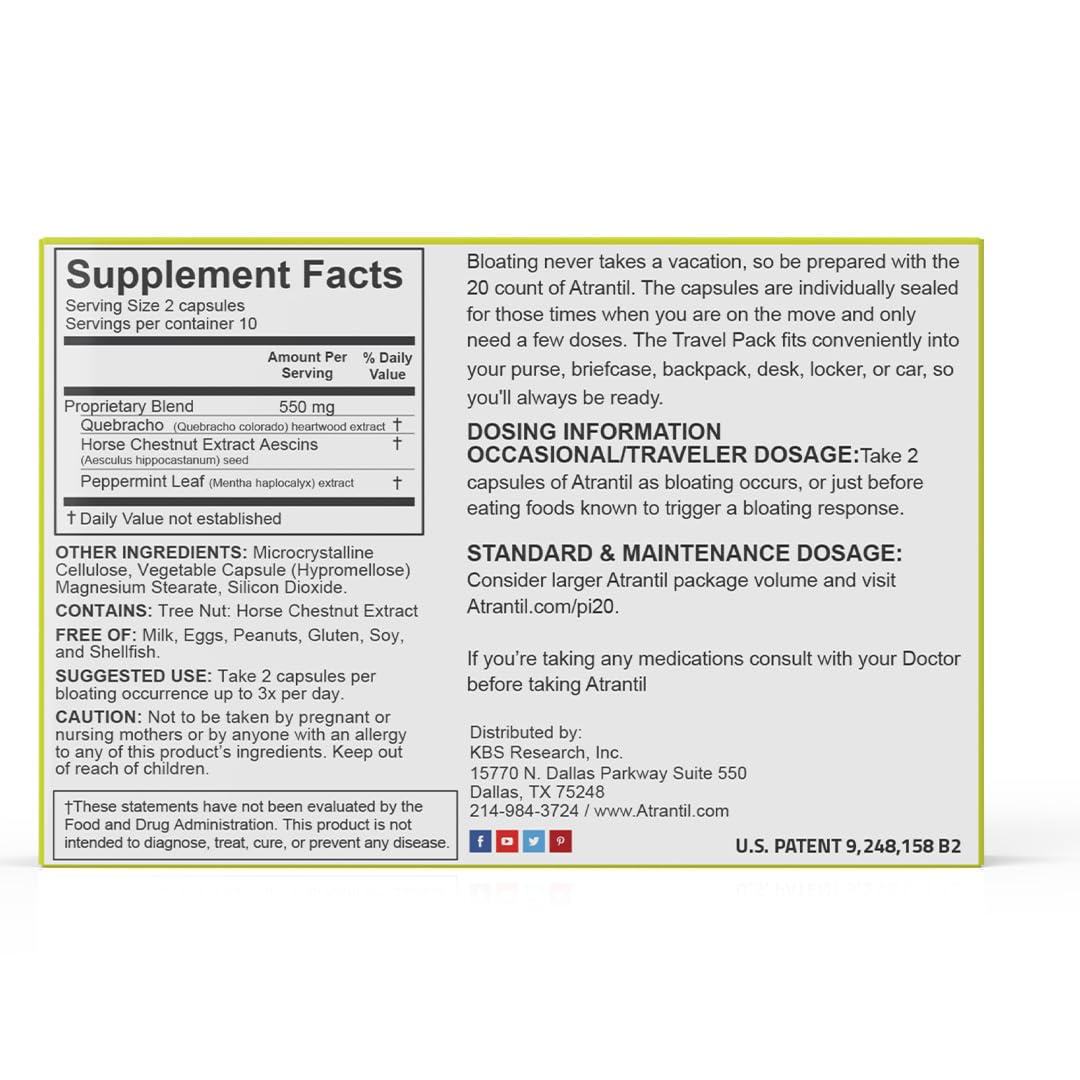 Atrantil Travel Pack, 20 Count