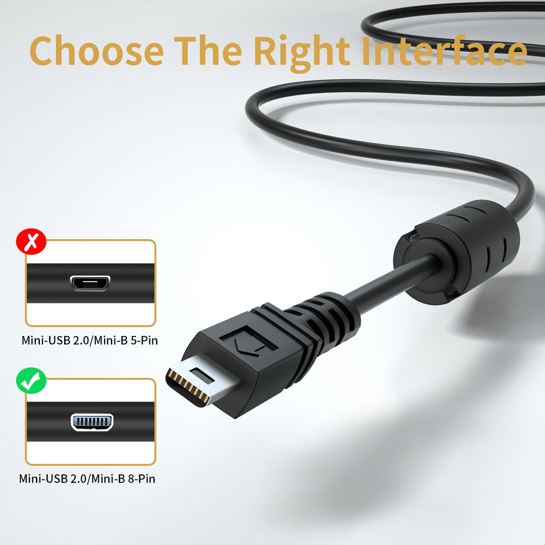 LEAGY USB Battery Charger Data Sync Cable Cord for Sony Camera Cybershot DSC-W800 W810 W830 W330 s/b/p/r