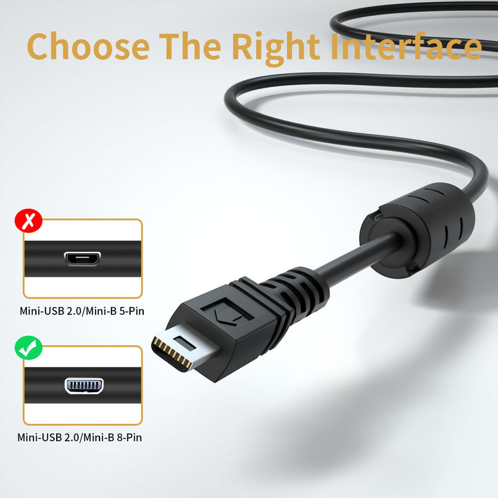LEAGY USB Battery Charger Data Sync Cable Cord for Sony Camera Cybershot DSC-W800 W810 W830 W330 s/b/p/r