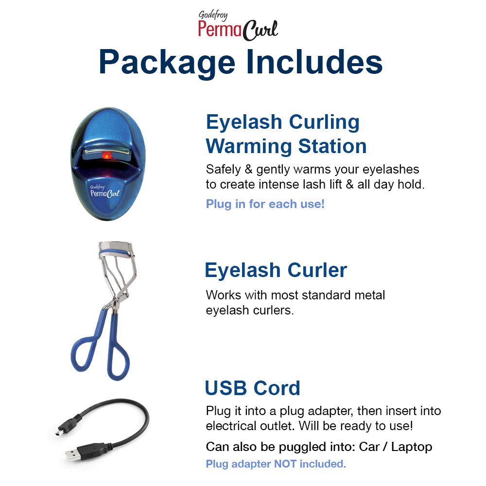 Godefroy PermaCurl Eyelash Curler Warming Station Complete Kit