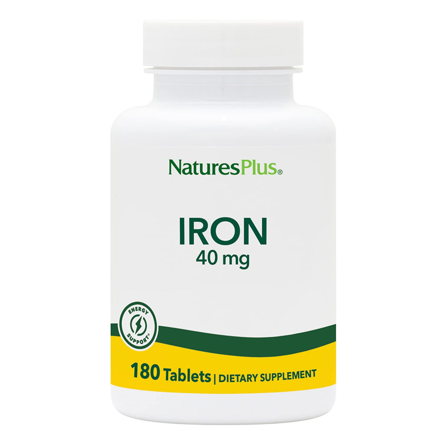 Nature's Plus Iron, 40 mg, 180 Count