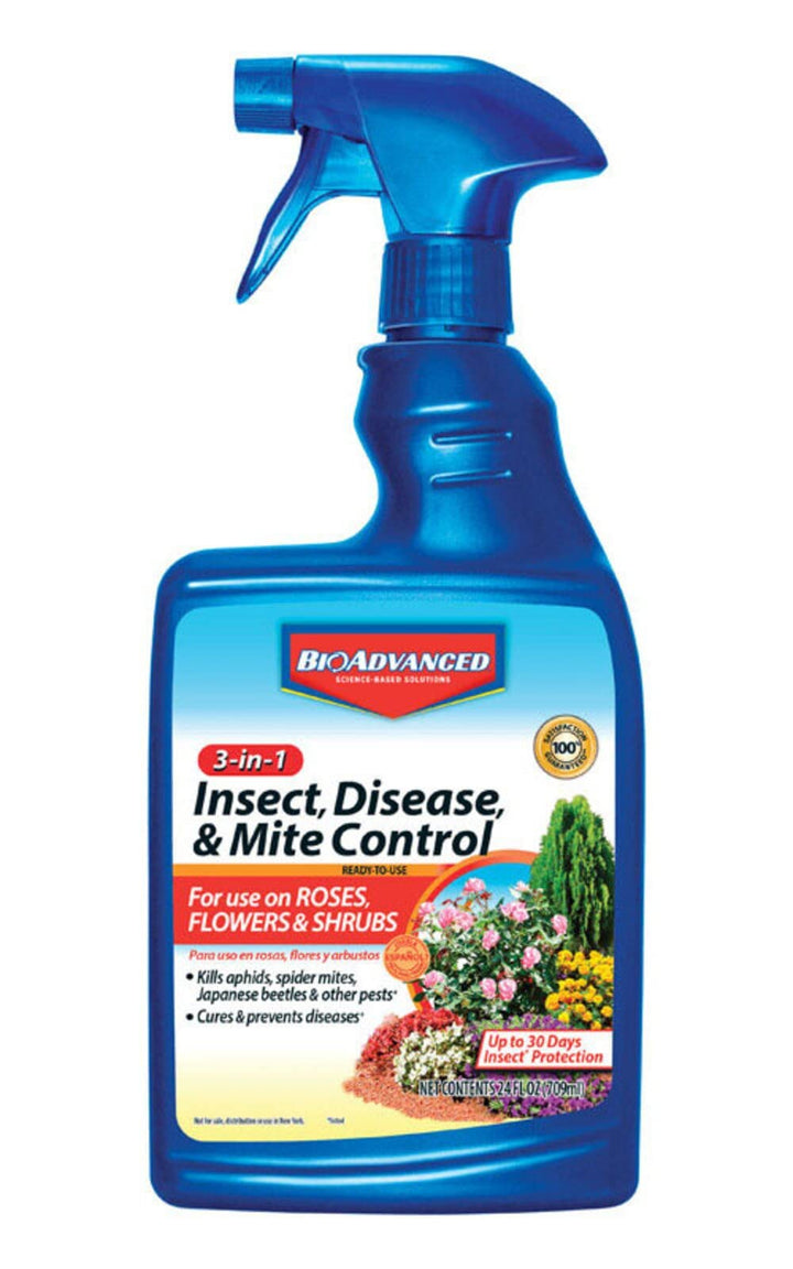 BioAdvanced 3-In-1 Insect Disease and Mite Control, Ready-to-Use, 24 oz