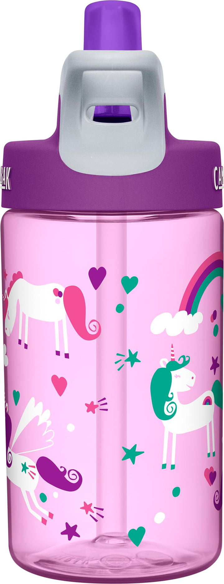 CamelBak Eddy Kids Water Bottle, Unicorns, 12 oz