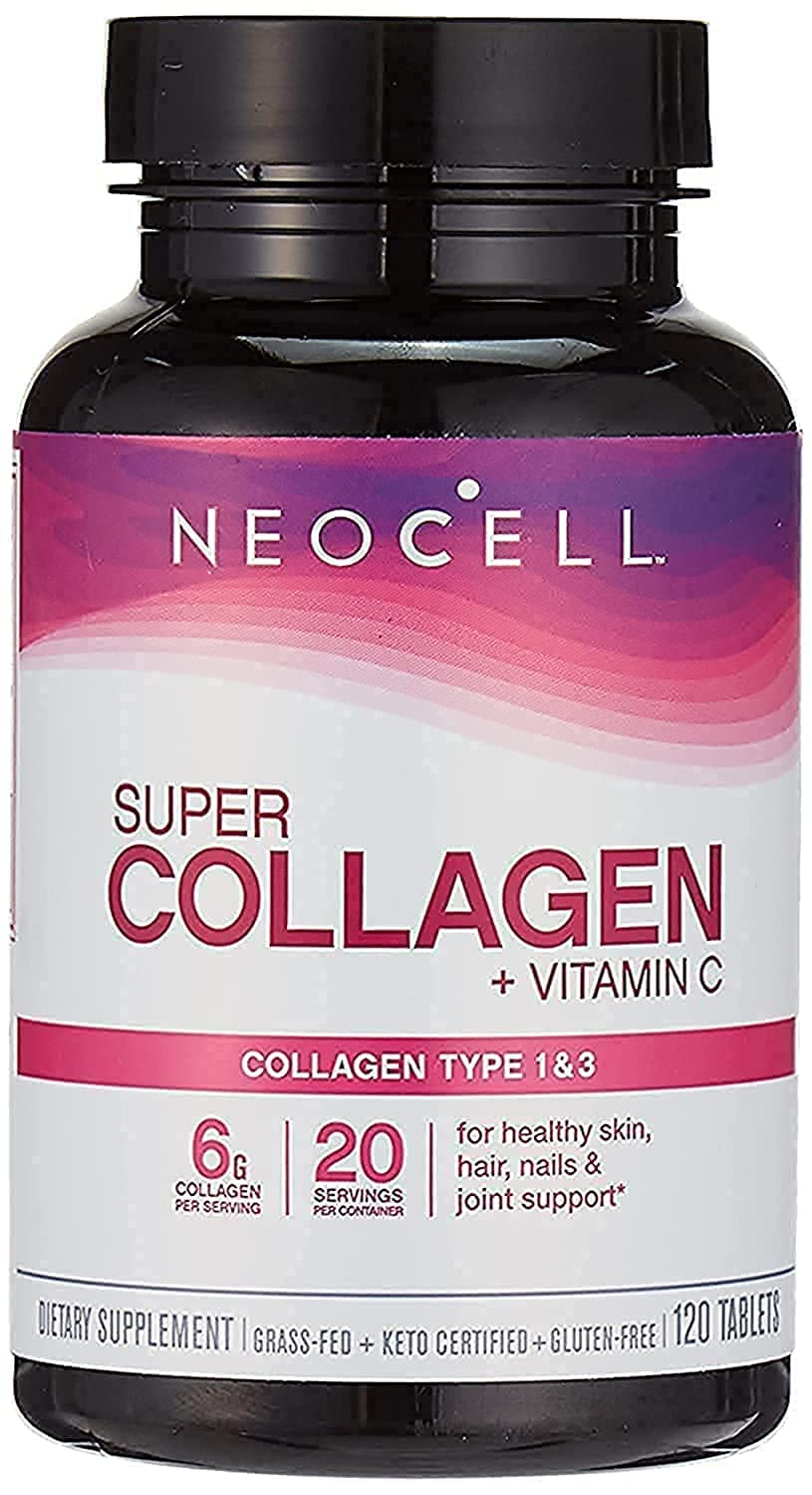 Neocell Super Collagen Plus C Type 1 And 3 Tablets, 6000 mg, 120 Count