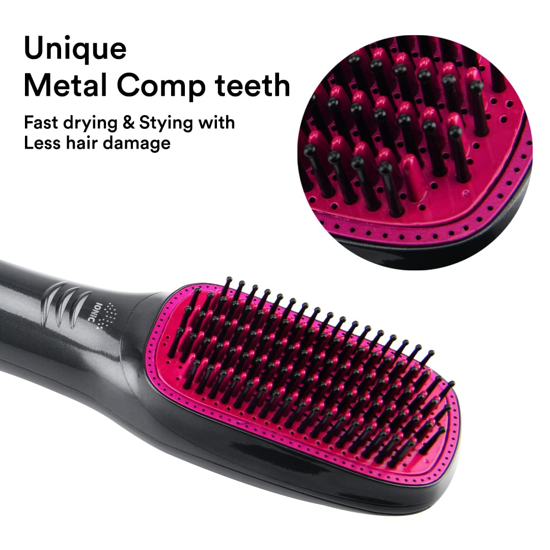 Majiston Quality First MJ-701 3 In 1 Hair Dryer Brush, 3 Count