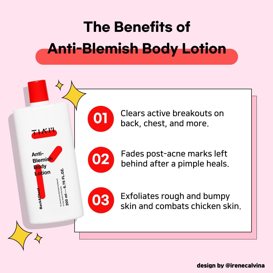 TIAM Anti-Blemish Body Lotion, 6.76 fl oz