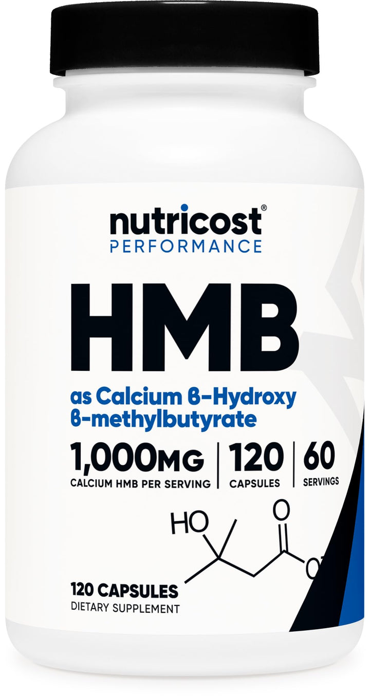 Nutricost HMB 1000 mg Capsules, 120 Count
