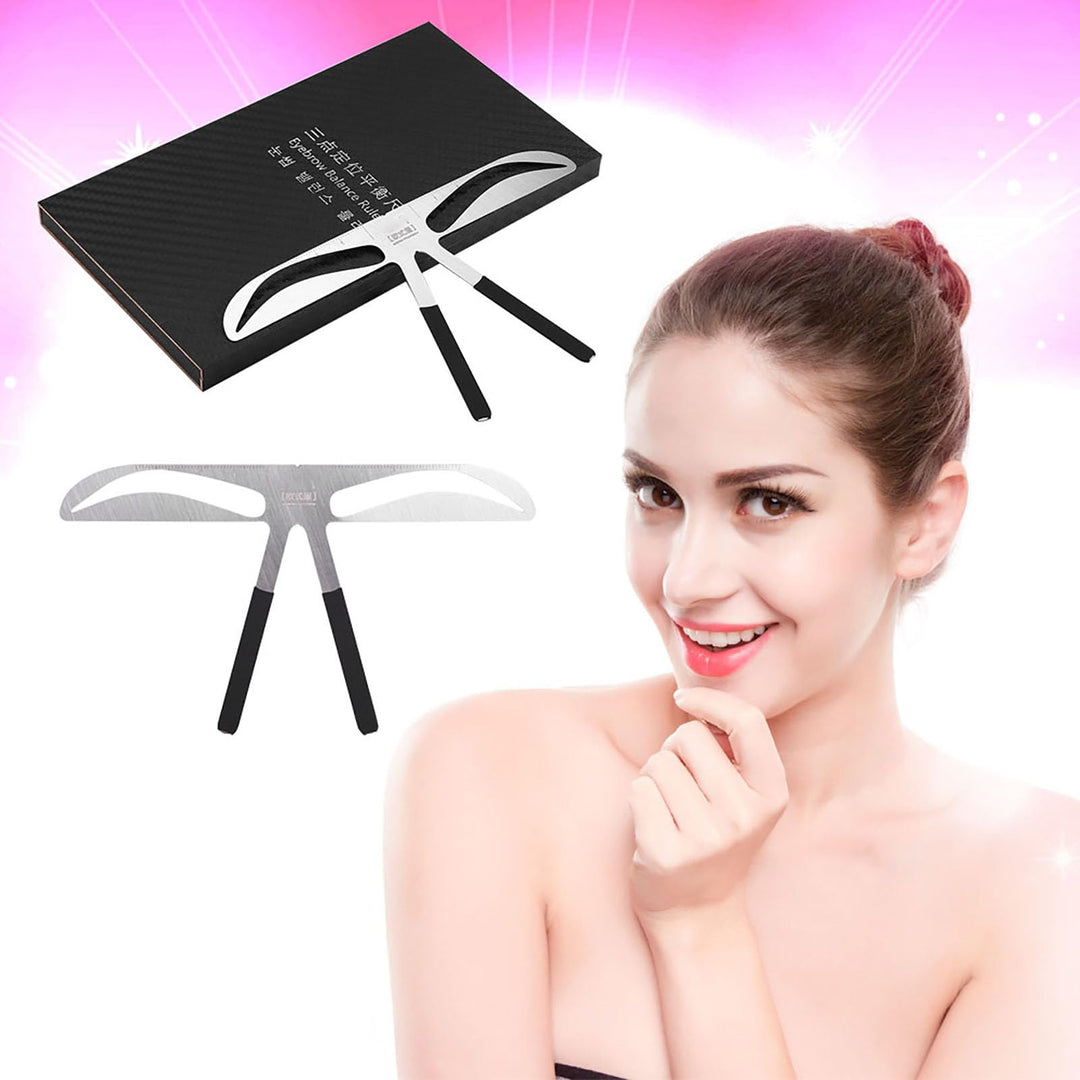 Domary Eyebrow Ruler, Arched Eyebrows, 4 Count