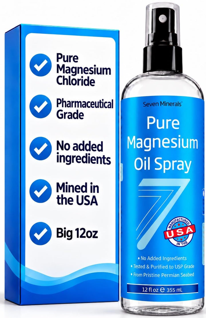 Seven Minerals Magnesium Oil Spray, 355 ml