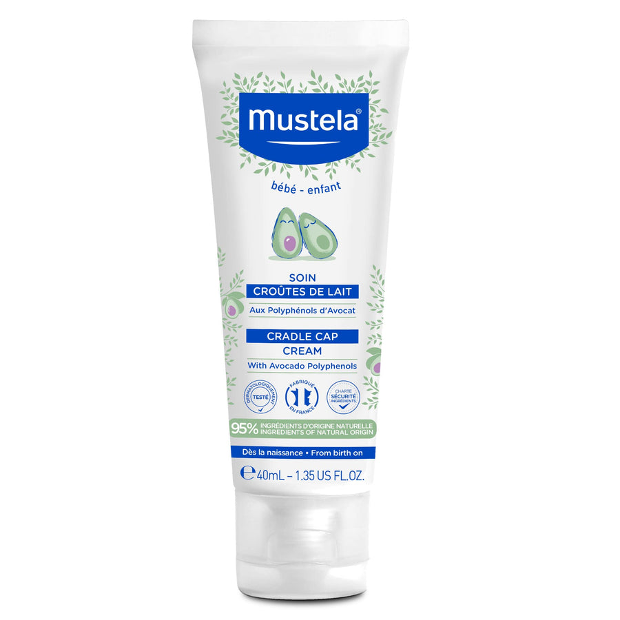 Mustela Baby Cradle Cap Cream, Fragrance Free, 1.35 fl oz