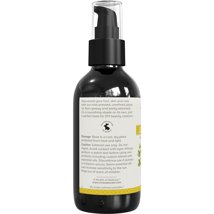 Viva Naturals Organic Jojoba Oil, 4 fl oz