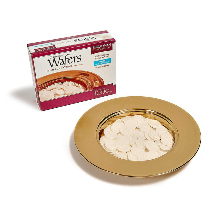 BROADMAN CHURCH SUPPLIES Communion Wafers, White, 1000 Count, Pack of 10