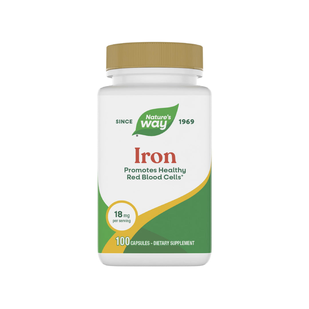 Nature's Way Iron, 18 mg, 100 Count