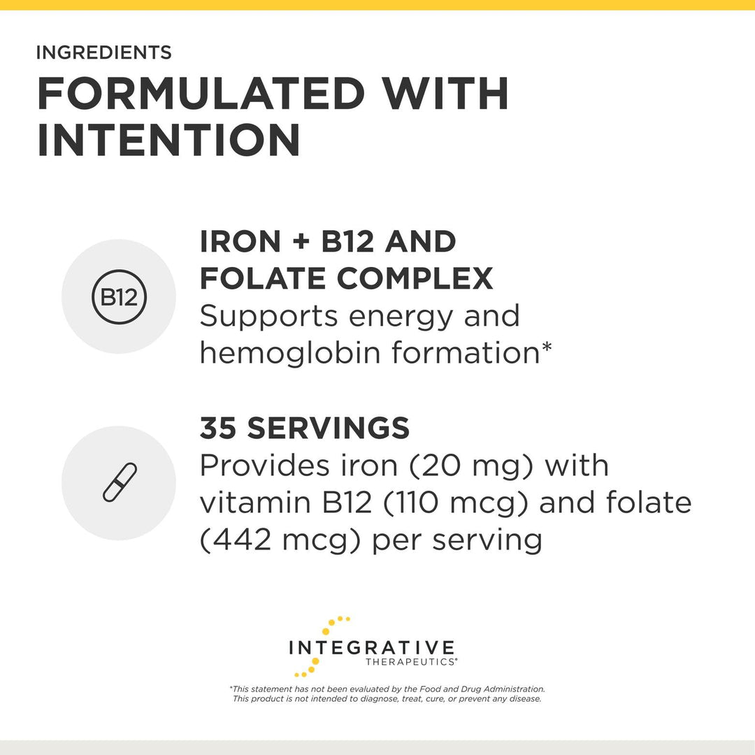 Integrative Therapeutics Liquid Iron, Apple Cinnamon, 6 fl oz