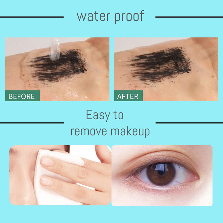 dootdott 2 in 1 Mascara And Lash Cosmetics, 4D Silk Fiber