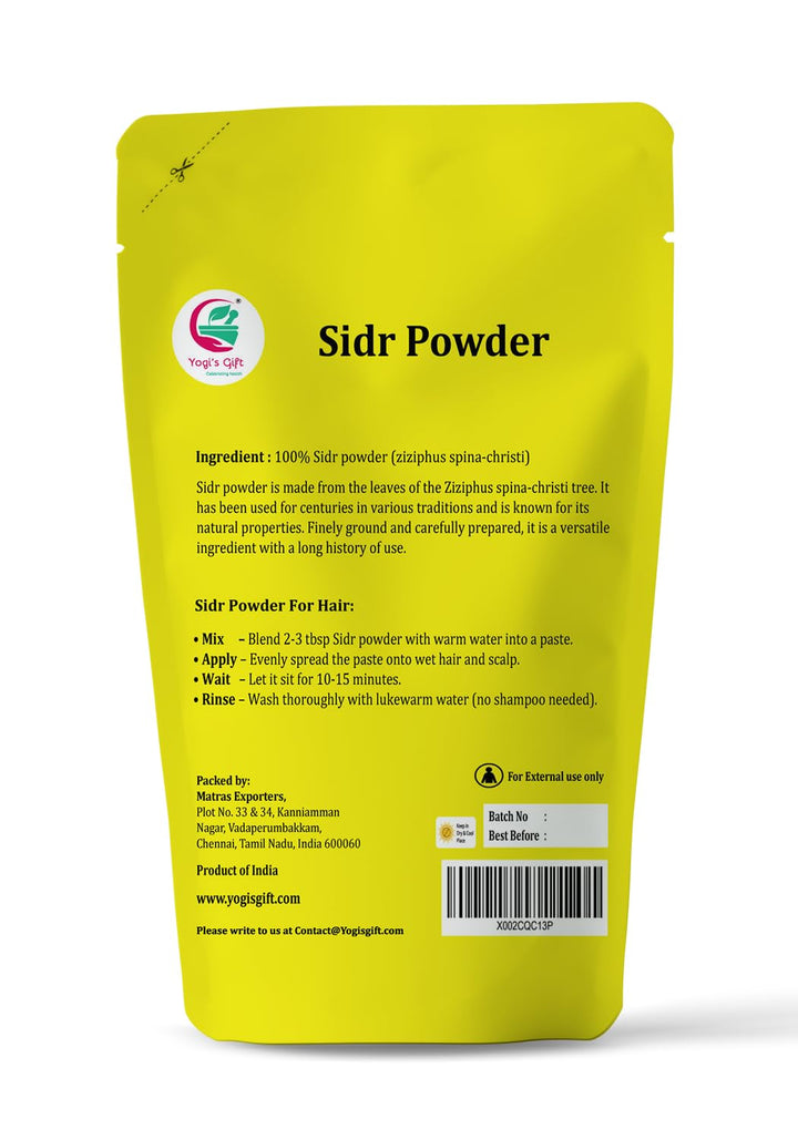 YOGI’S GIFT – Celebrating health Sidr Leaf Powder, 10 oz