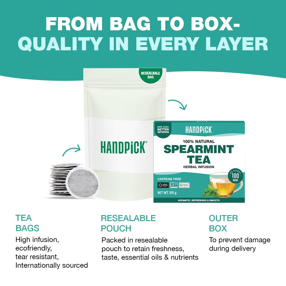 HANDPICK Spearmint Tea, 100 Count