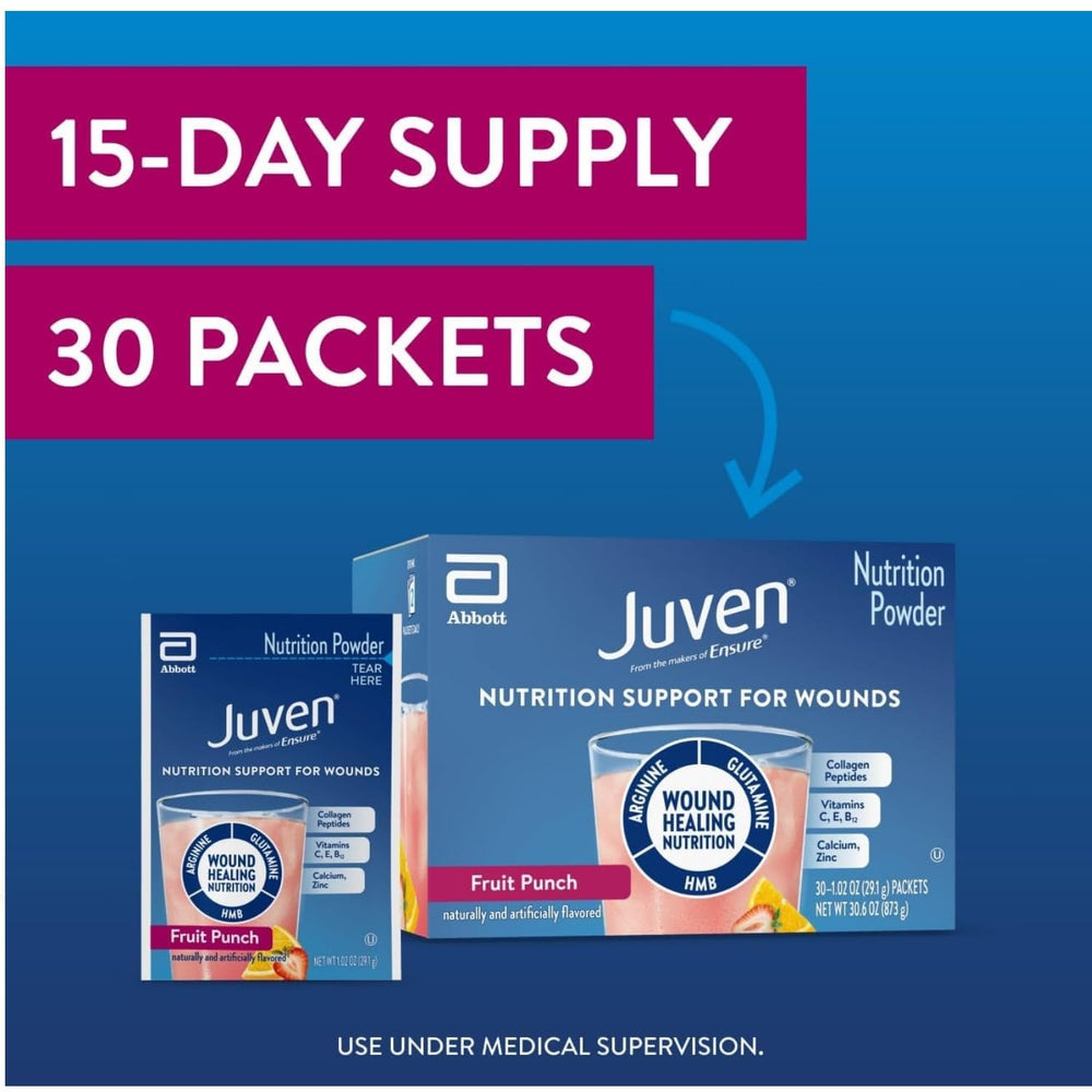 Abbott Juven Nutritional Supplement Powder, Fruit Punch, 30 Count