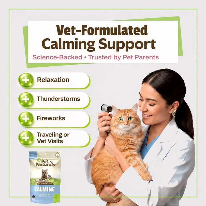 Pet Naturals Calming Chew For Cats, 30 Count