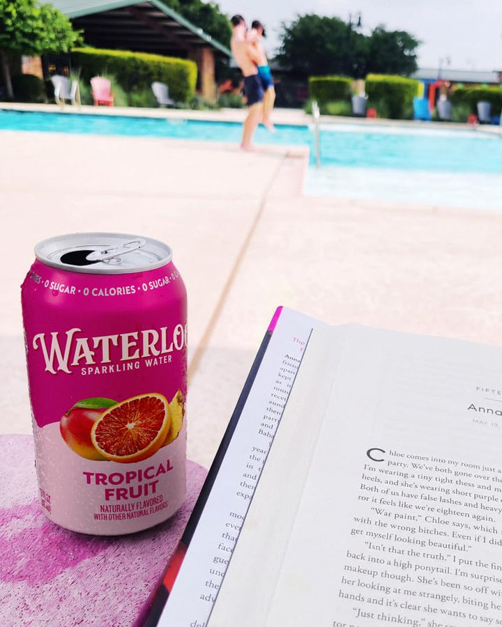Waterloo Sparkling Water, Tropical Fruit, 12 fl oz, Pack of 12