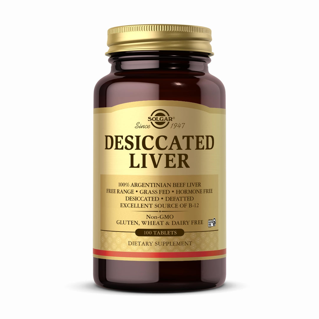Solgar Desiccated Liver, 100 Count