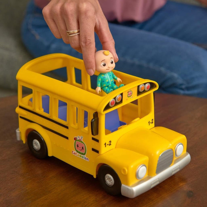 CoComelon Feature Musical Vehicle, Yellow, 1 Count