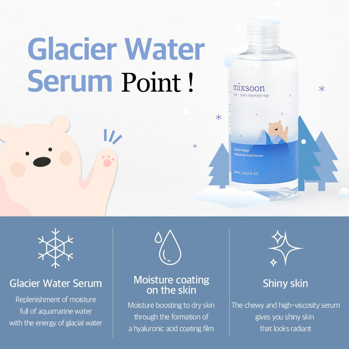 mixsoon Glacier Water Hyaluronic Acid Serum, 100 ml