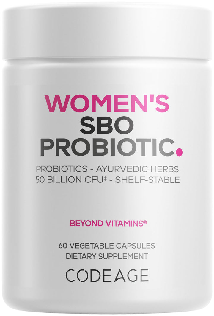 Codeage Womens Probiotics Supplement, 50 Billion CFUs, 60 Count
