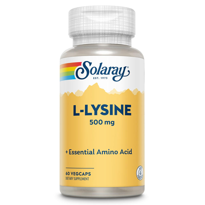 SOLARAY L-Lysine, 500 mg, 60 Count