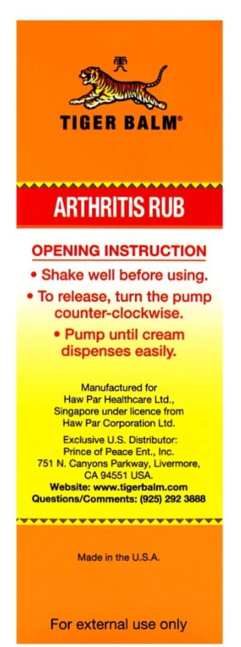 Tiger Balm Arthritis Rub