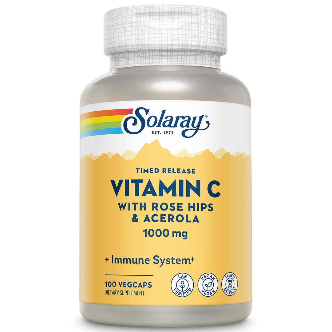 SOLARAY Vitamin C Timed-Release, 1000 mg, 100 Count