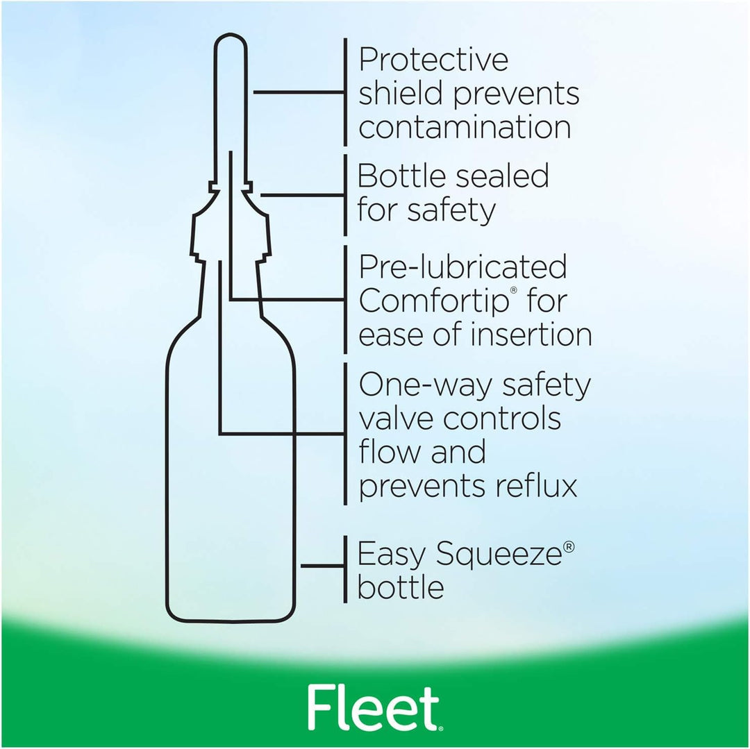 Fleet Laxative Saline Enema, 4.5 fl oz, 4 Count