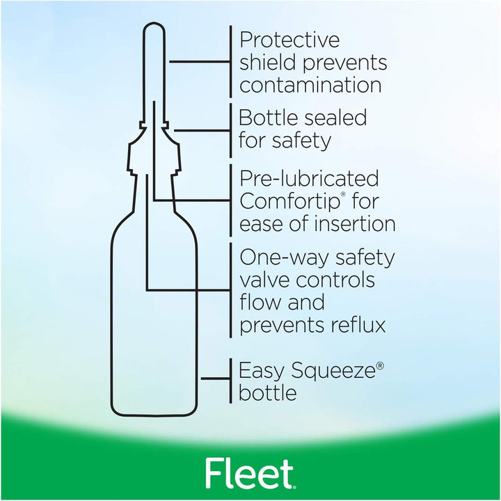 Fleet Laxative Saline Enema, 4.5 fl oz, 4 Count