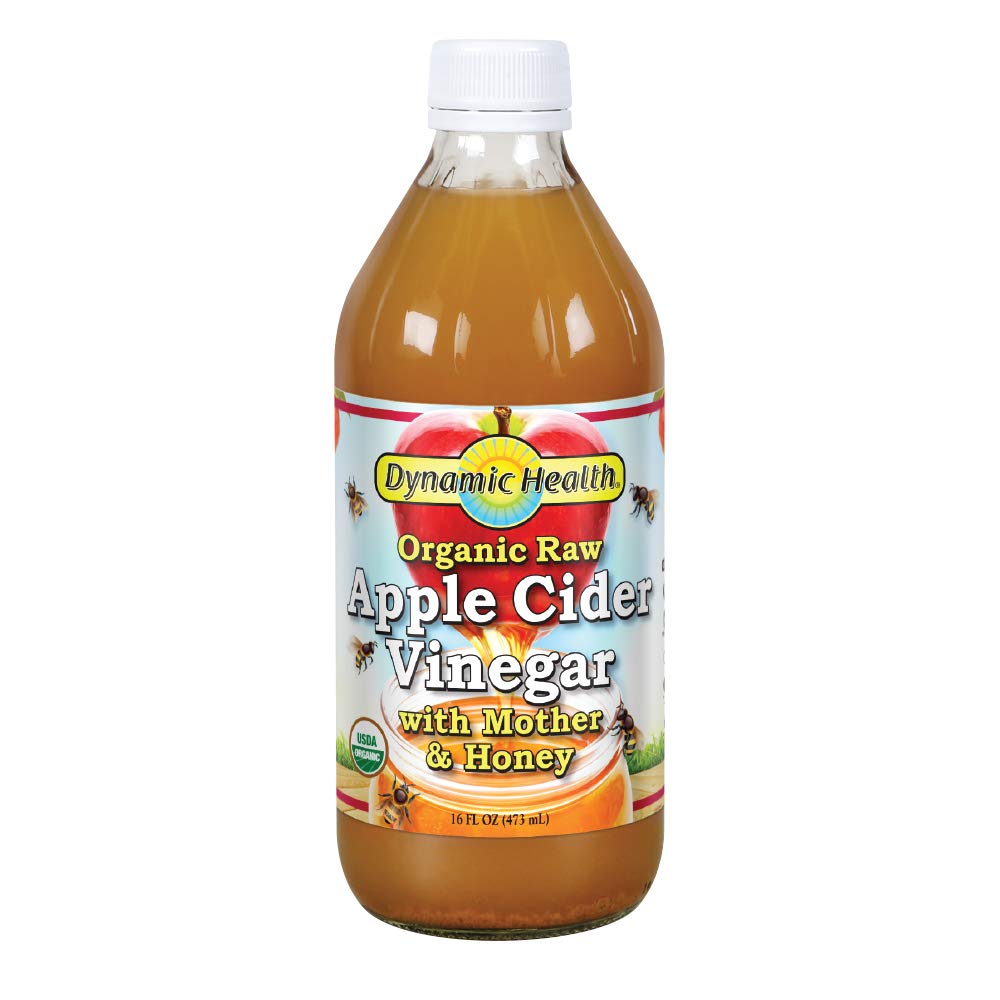 Dynamic Health Organic Apple Cider Vinegar With Mother And Cranberry, 473 ml