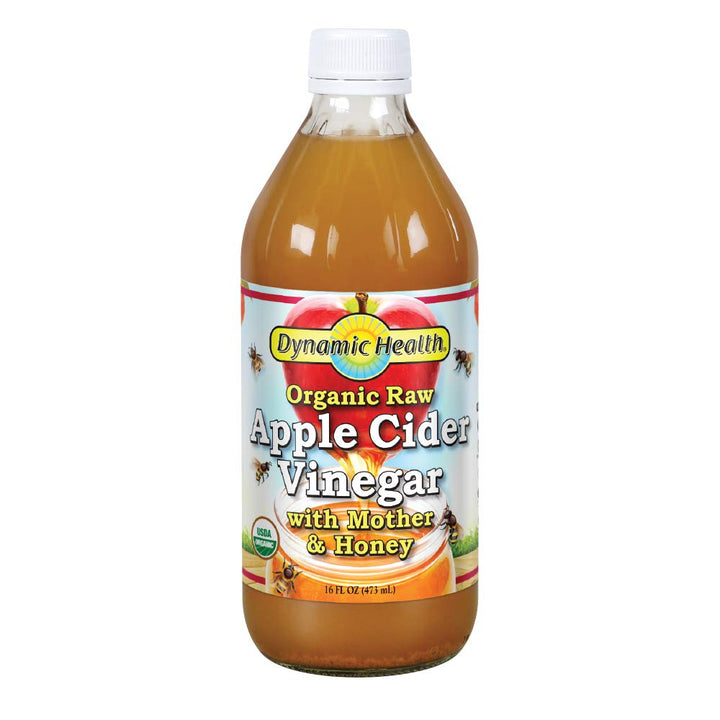 Dynamic Health Organic Apple Cider Vinegar With Mother And Cranberry, 473 ml