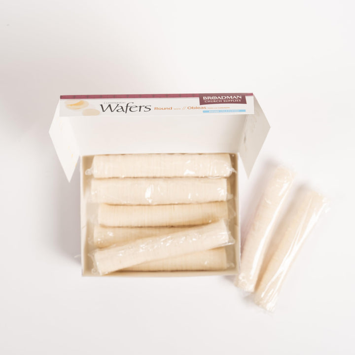 BROADMAN CHURCH SUPPLIES Communion Wafers, White, 1000 Count, Pack of 10