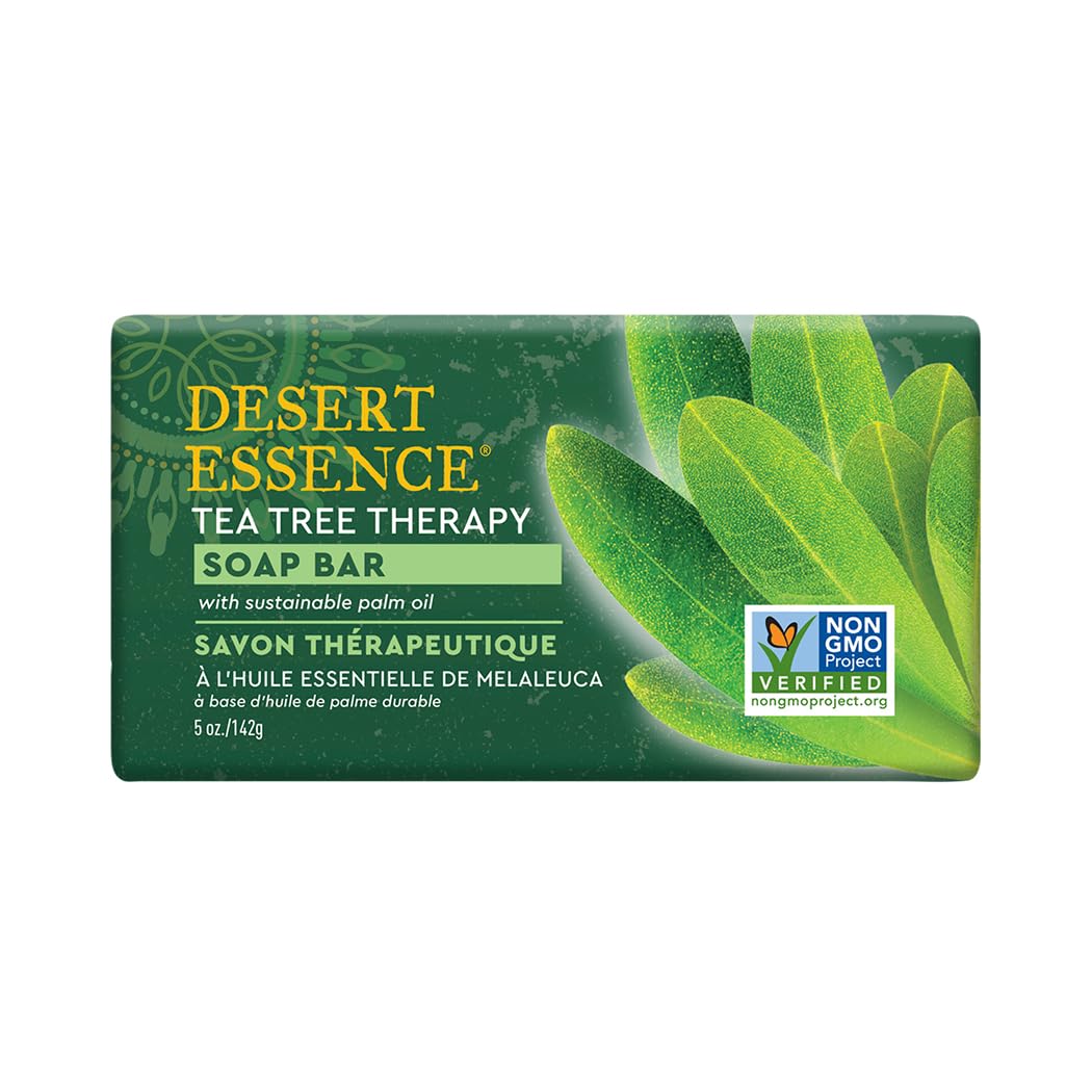 Desert Essence Tea Tree Therapy Cleansing Bar, 142 g