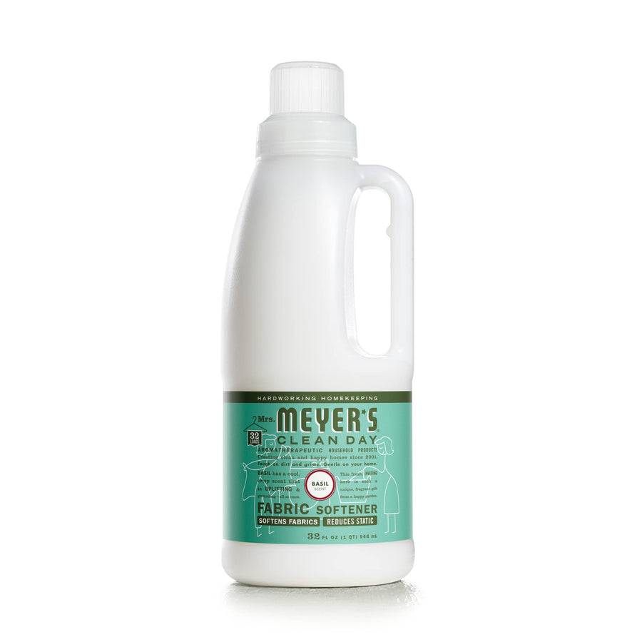 Mrs. MEYER'S Liquid Fabric Softener, Basil, 32 fl oz