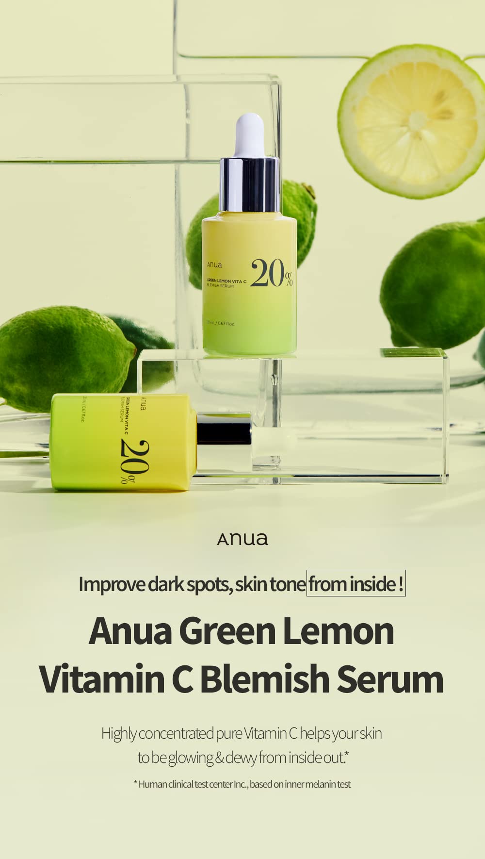 ANUA Green Lemon Vitamin C Serum, 20 ml