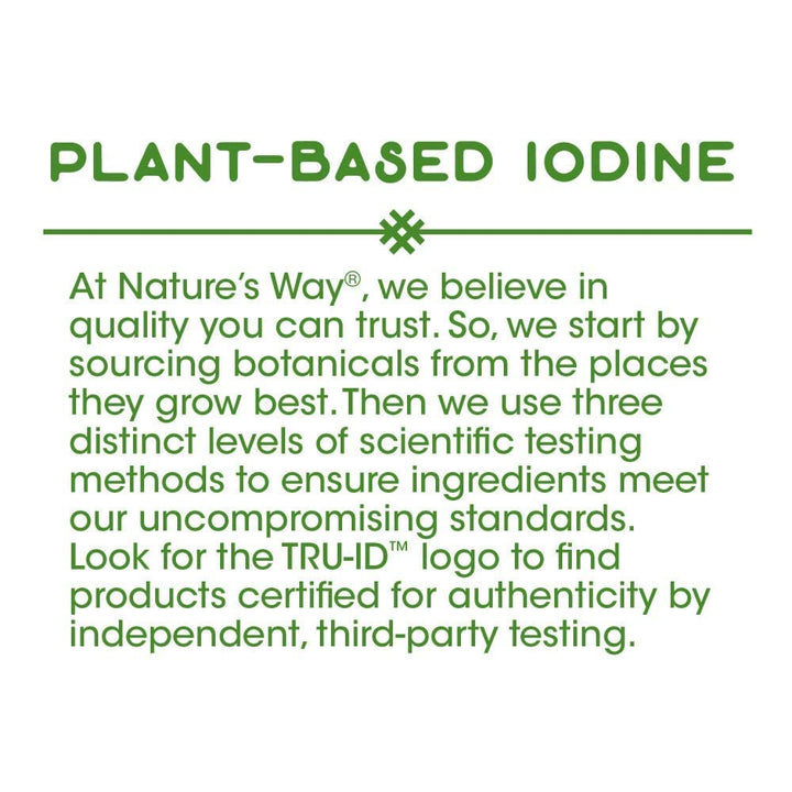 Nature's Way Bladderwrack Whole Thallus, 580 mg, 100 Count, Pack of 2