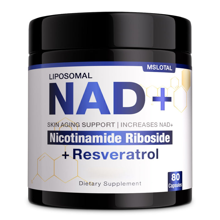 MSLOTAL NAD+ Supplement, 1000 mg, 80 Count