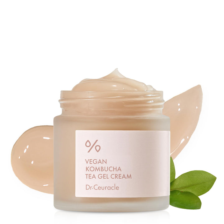 Dr. Ceuracle Vegan Kombucha Tea Gel Cream, Beige, 75 g
