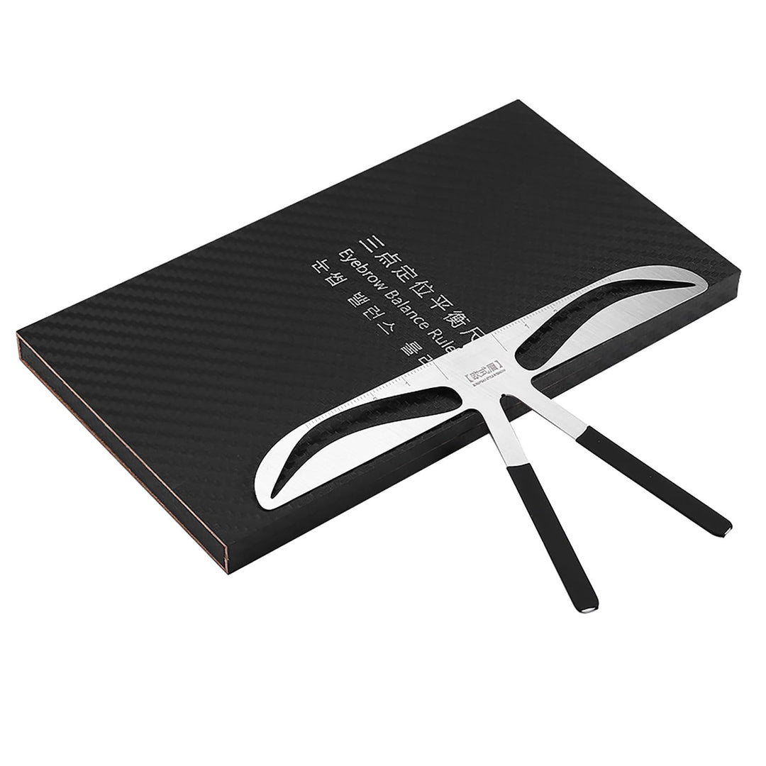 Domary Eyebrow Ruler, Arched Eyebrows, 4 Count