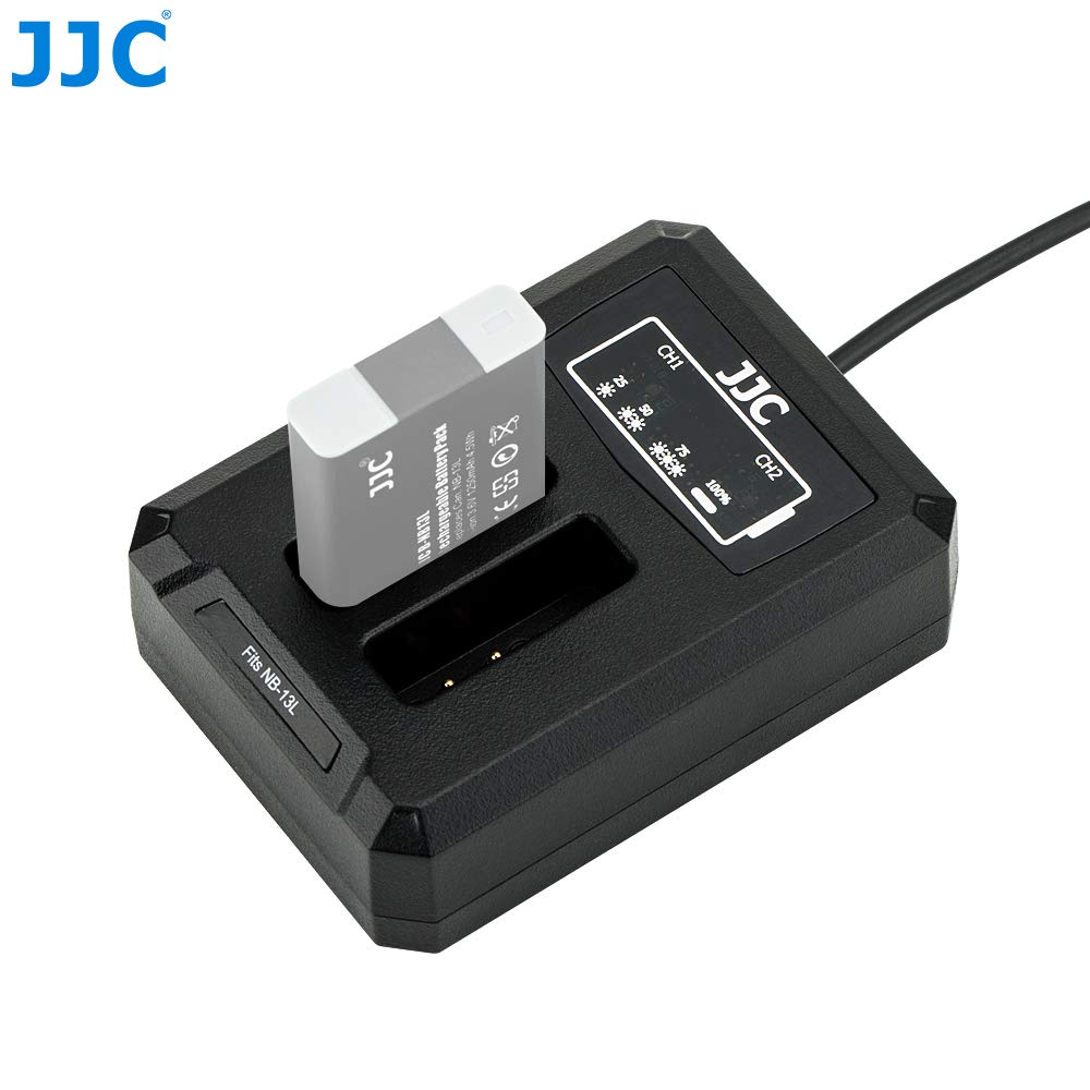JJC USB Dual Battery Charger, 2 Count