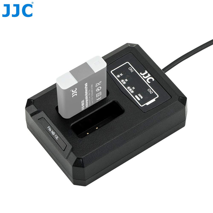JJC USB Dual Battery Charger, 2 Count