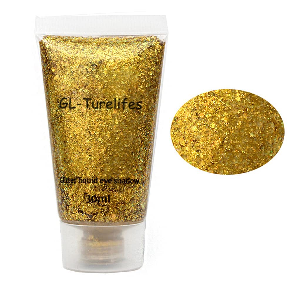 GL-Turelifes Liquid Glitter Eyeshadow, #07 Gold, 30 ml