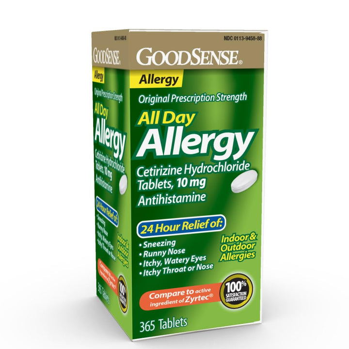 Good Sense All Day Allergy Cetirizine Hydrochloride Tablets, 10 mg, 365 Count