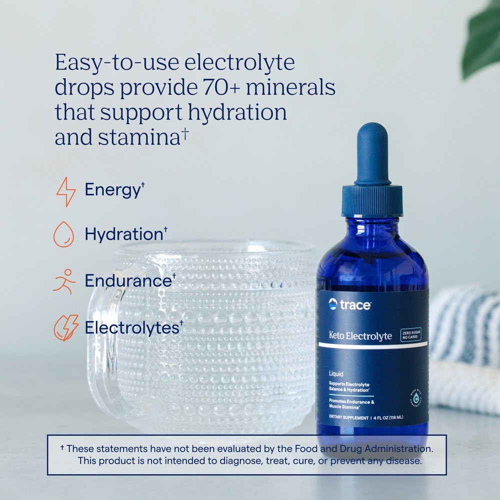 Trace Minerals Research Keto Electrolyte Drops, 24 Servings